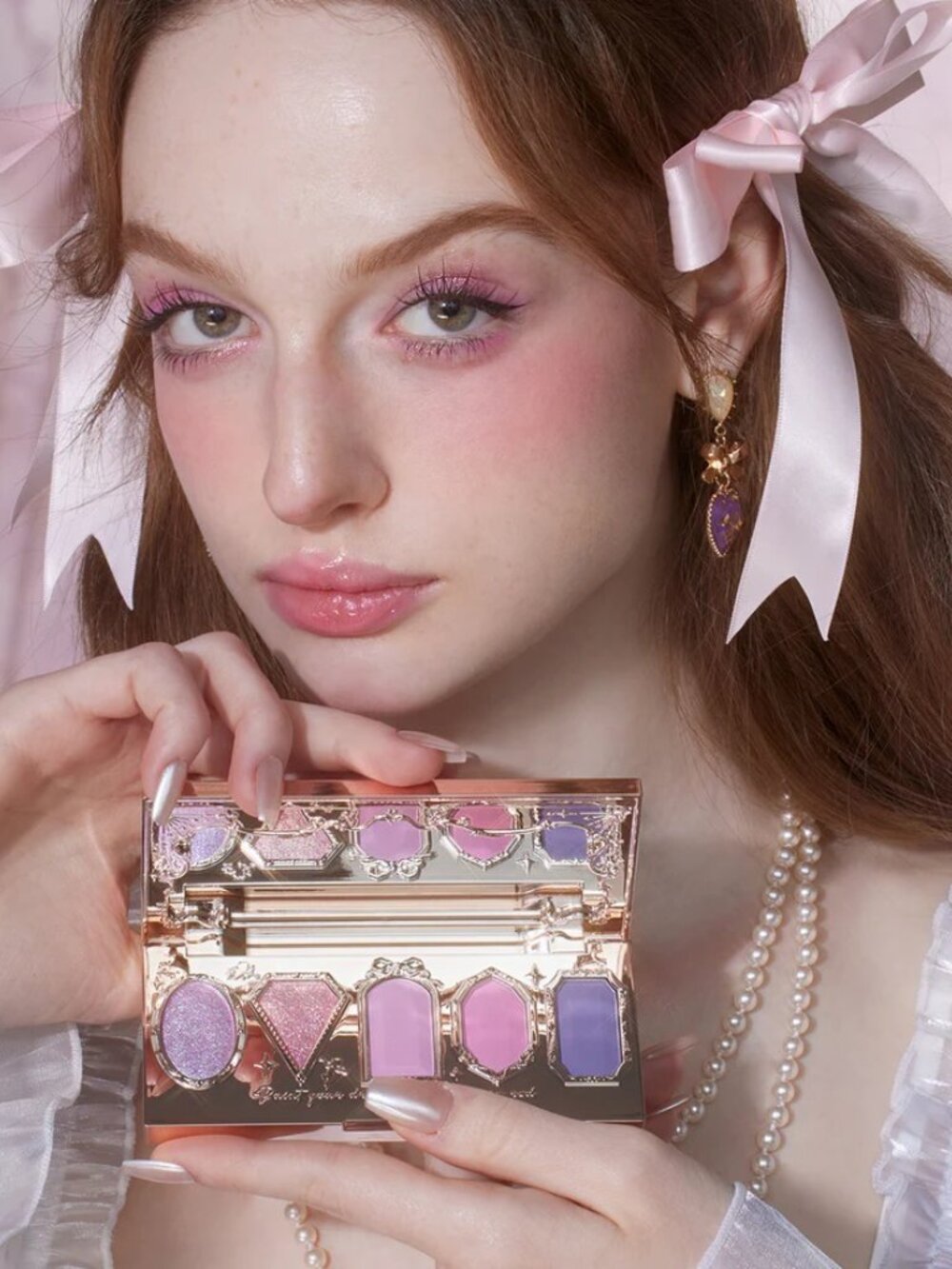 Flower Knows Violet Strawberry Rococo Eyeshadow Palette G01 - Picture 5 of 7